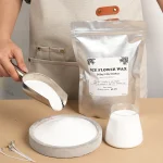 500g/1000g White Sand Wax Ice Flower Wax DIY Candle Making Accessories Supplies Snowflake Wax Candle Landscape Painting Sand Cup 2
