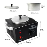 Electric Single Pot Wax Warmer Wax Heater Warmer Skin Hair Removal Adjustable Temperature Suitable For Beauty Salon Home 6