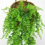 1/2PCS Green Artificial Plants Christmas Home Garden Bedroom Balcony Desktop Table Bonsai Wedding Party Decor Fake Plastic Grass 3