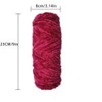 DIY 100% Polyester  Velvet Yarn Amigurumi Accessories Dolphin Baby Plush Yarn Soft Chenille Yarn for Knitting  1 Skein 100g 130M 3