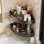 NEW 3/2/1 PCS Adhensive Bathroom Shampoo Holder Shower Caddy Shelves Storage No Drill Shelf Corner Towel Holder Shelves For 3