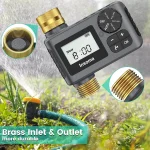 INSOMA Automatic Watering System Smart Garden Irrigation Water Timer with Brass Swivel for Hose Fuacet Outdoor Garden IPX5 3
