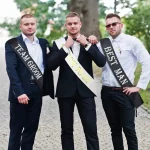 7PCS Bachelorette Sashes Set for Groomsmen,Black Team Groom Sashes for Bachelor  Supplies Wedding party Decorations Favors Gifts 6