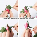 250CM Artificial Rose Flowers for Wedding Home Room Decoration Autumn Garden Outdoor Arch Christmas Rattan DIY Fake Plants Vine 5