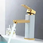 Stainless Steel Bathroom Basin Faucet Deck Mounted Hot and Cold Water Tap Dual-use Household Bathroom Kitchen Mixer Faucets 4