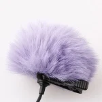 1 Piece Wind Muff Outdoor Furry Windscreen for Lavalier Lapel Microphone / Mini Microphones, Lavalier Microphone Windshield 2