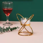Metal Candlestick Holder Iron Candle Holders for Romantic Candlelight Dinner Props Table Decoration Retro Bedroom  Ornaments 3