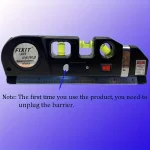 HOMEFISH Easy to Use Laser Level Line Tool Multipurpose Laser Level Kit Standard Cross Line Lase 8 Feet Measure Tape Ruler 3