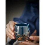 Japanese-style Simple Master Mug Ceramic Tea Bowl Cup Household Jilan Simple Ceramic Large Teacup Tea Set for A Single Cup 5
