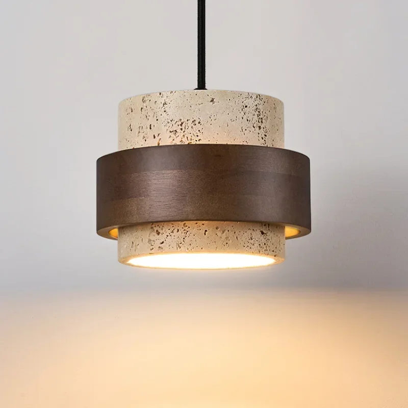 Led Pendant Lamp Bedroom Beside Chandelier Small Stone Light Wood Walnut Color Hanging Lighting Fixture Retro Bar Restaurant Led Pendant Lamp Bedroom Beside Chandelier Small Stone Light Wood Walnut Color Hanging Lighting Fixture Retro Bar Restaurant