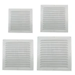 Air Vent Grille Ventilation Cover Metal window Square Vent Insect Screen Cover Aluminum Alloy Heating Cooling Grille Cover 4