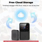 Doorbell Video Low-Power WiFi Link Rechargeable Type Doorbell Night Vision HD Smart Security 1 to 1 Home Intercom 2