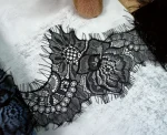 3Meters White/black Underwear Eyelash Lace Fabric Ribbon Diy Female Lace Trims Wedding Decoration 4