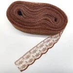 10yards Lace Ribbon Wedding Dress Fabrics for Embellishments for Sewing Handicraft Accessories Needlework Materials Width 2.3cm 5