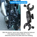 Motorcycle Bike Panoramic Selfie Stick for insta360 One X2 X3 Monopod Handlebar Mount Bracket for GoPro Max Hero 11 Accessories 5