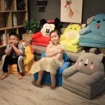 Sofas Children Sofa Cute Cartoon Lazy Folding Small Sofa Bed Girl Princess Baby Toddler Dual-purpose Child Seat All sofas 2