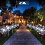 HOMEFISH 60LED Solar Fireworks Garden Lights Outdoor Waterproof with 8 Lighting Modes Remote Control Decorative Light 3