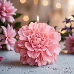 Hibiscus Flower Mold for Candle & Soap, Flat Base, Clear Texture, Easy to Demold & Clean, DIY Aromatherapy/Decoration, Essential 5