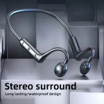 NEW Real Bone Conduction Sport Headphone Wireless Earphone Bluetooth-Compatible Headset Hands-free with Mic for Running 5
