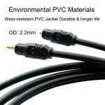3.5mm Plug to Toslink Audio Cable Digital SPDIF Optical Fiber Cord Gold Plated For Speaker Blu-ray Player Xbox Power Amplifier 6