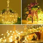 1Pack Fairy Light String Led Copper Wire String Light 1/2/3/5/10M Battery Powered For Bedroom Garden Party Wedding Decoration 2