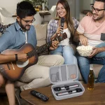 Wireless Microphone Case for JBL PartyBox Wireless Two Microphone System Singing Karaoke Dual Mic Handheld Travel Storage Bag 6