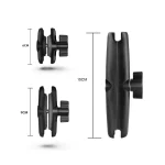 1 inch Ball Head Adapter Mount Base Motorcycle Handlebar Rearview Mirror Bracket for DJI GoPro Insta360 Action Camera Accessory 2