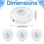 1/3pcs Portable Round Cable Winder Storage Box Multifunctional Data Cord Container Home Office USB Charger Stand Wire Management 6