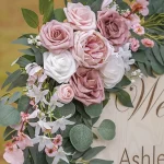 2pcs Wedding Decoration Flowers, Artificial Rose Wreaths,Suitable for Outdoor Decoration,Home Decoration,Wedding Arch Decoration 2