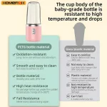 Portable Juicer Blender 400ml Electric Fruit Juicer USB Charging Lemon Orange Fruit Juicing Cup Smoothie Blender Machine 2cups 6