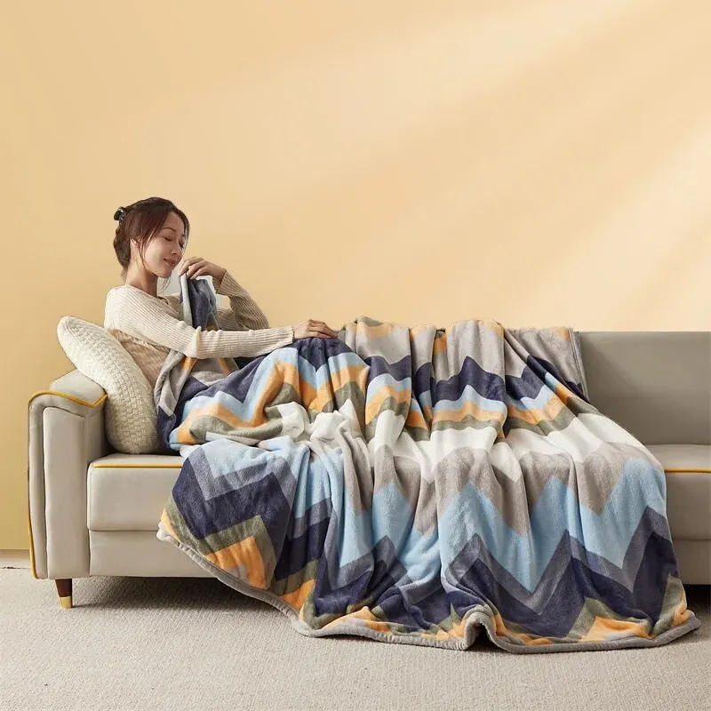 Extra Soft Flannel Blanket Thickened Nap Air Conditioning Blanket Extra Soft Flannel Blanket Thickened Nap Air Conditioning Blanket