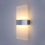 Modern minimalist wall lamp, indoor LED wall light, aluminum acrylic hardwire, bedroom living room corridor staircase Sconces