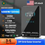 Sumry 4KW 120V Off Grid Solar Inverter 24V 140A 5600W MPPT Charger Pure Sine Wave Home Inverter 6.25 Inch LCD Display 2