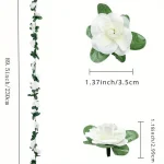 250CM Artificial Rose Flowers for Wedding Home Room Decoration Autumn Garden Outdoor Arch Christmas Rattan DIY Fake Plants Vine 6