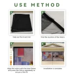 Mesh Cloth Garage Screen Door Mosquito Netting Anti Bug Fly 2x4m for 2-Car Garages Hands-Free Door Curtain Summer Supplies 5
