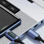 100W 1m/2m Real-time Digital Dispaly Type C to Type C Cable PD Fast Charger USB C to USB C Cable For iphone 15 16 Data Cord Wire 4