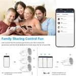 Smart Plug WiFi Socket EU 16A/20A With Power Monitor Timing Function Tuya Smart Life APP Works With Alexa Google Home 4