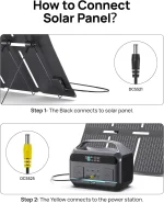Hot-sellingSolar Generator 600W (1200W Surge), Portable Power Station with 100W Solar Panel, 576Wh (180,000mAh) LFP Battery with 4