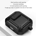 Security Lock Case For AirPods 4 4th Gen Cover TPU PC Protective Cases For Apple AirPods 4 Fundas Earphone Accessories With Hook 2
