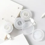 Retractable Portable Cable Organizer Flexible Cable Winder Wire Management Round Travel Wire Keeper Box for Wrapping Earphone 2