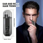 Suitable for men, USB charging nose and ear hair trimmer portable electric nose hair clipper, mini compact design, quick chargin 4