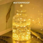 Ultra Long 1000LED Solar String Fairy Light Outdoor Copper Waterproof Christmas Garland Decoration Garden Party 100M/50M/10M/5M 2