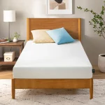 Twin Size Green Tea Memory Foam Mattress 5 Inch, Fiberglass Free Medium Firm Feel, Zoned Pressure Relief Safe Foams 2