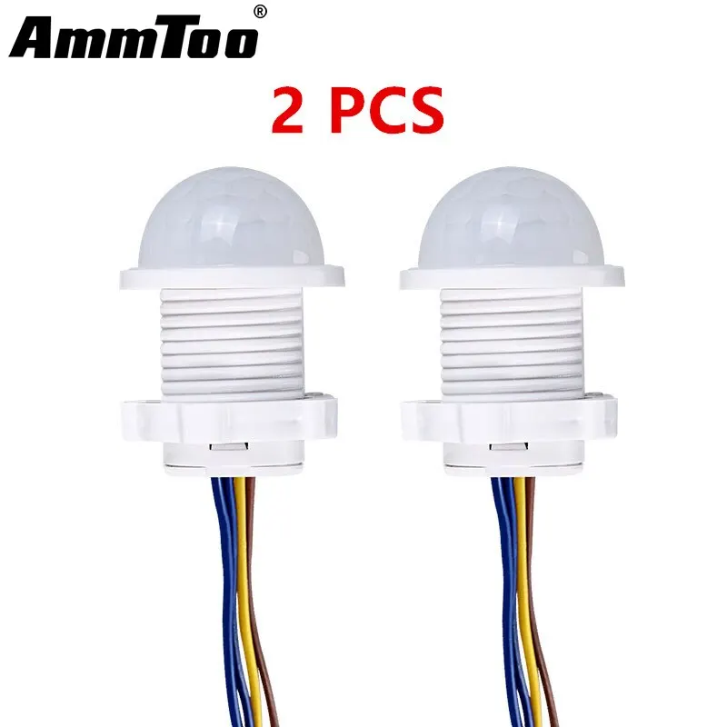 2PCS Smart PIR Sensor Detector Switch 110V 220V Human Body Infrared Motion Sensor Indction Auto On Off Light Switches 2PCS Smart PIR Sensor Detector Switch 110V 220V Human Body Infrared Motion Sensor Indction Auto On Off Light Switches