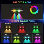 1-4Pcs Solar Fence Lights Solar Powered LED Deck Light Color Changing Waterproof Outdoor Illumination for Fence Posts Balcony 5