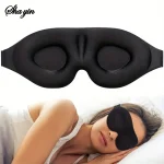 3D Eye Mask Adjustable Suitable for Men and Women with No Pressure on the Eyes Breathable and Light Blocking Eye Mask Black 2