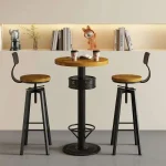 Restaurant Kitchen Bar Tables Side Eat Standing Party Vintage Dining Table Wooden Round Muebles De Cocina Furniture Zt50bt New 2