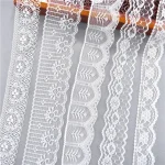 Best Selling 10yards 38kinds Color  White Lace Ribbon Woven Band French African Lace Wedding Fabric DIY Clothing/gift Wrapping 5