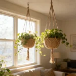 1PCS Hanging Flowerpot Decorative Baskets Outdoor Storage for Plants Planter Home Decorations Plant Pot Flowerbed Balcon Basket 3