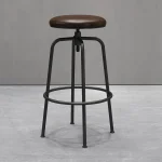 Nordic Bar Stool Chair Can Be Raised and Lowered Rotating High Stool Bar Chairs Light Luxury Home Iron Leisure Island Chairs 5